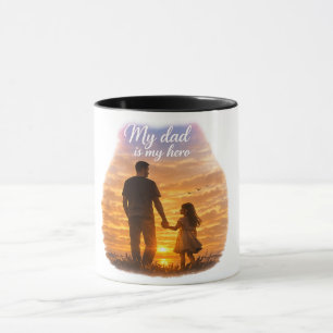 Caneca Presente Meu Pai É Meu Herói