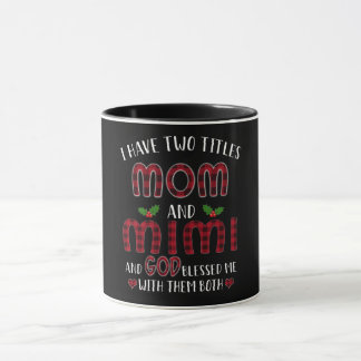Caneca Presente Mimi| Tenho Dois Títulos Mãe E Mimi