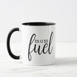 Caneca Presente Minimalista Preto e Branco de 'Combustíve