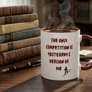 Caneca Presente Motivacional Personalizado para Ele com M