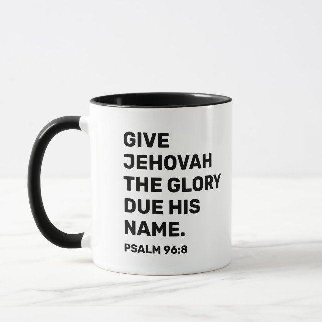 Caneca Presente no texto anual 2025 | JW Coffee Mug (Esquerda)