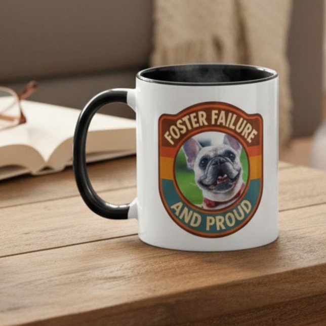 Caneca Presente Orgulhoso para Pais de Animais que Falhar (Animal foster supporter pet photo mug)