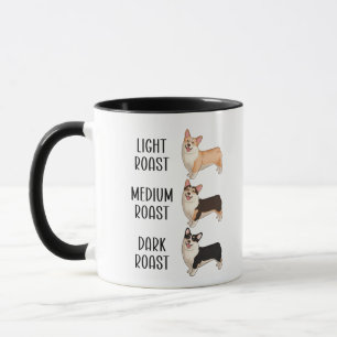 Caneca Presente para Amante de Café Corgi Claro Médio Esc