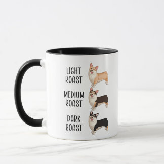 Caneca Presente para Amante de Café Corgi Claro Médio Esc