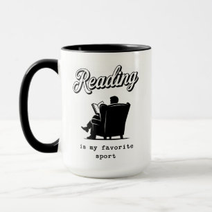 Caneca Presente para Amante de Livros Ler é meu Esporte