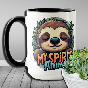 Caneca Presente para Amante de Preguiça Dias Preguiçosos