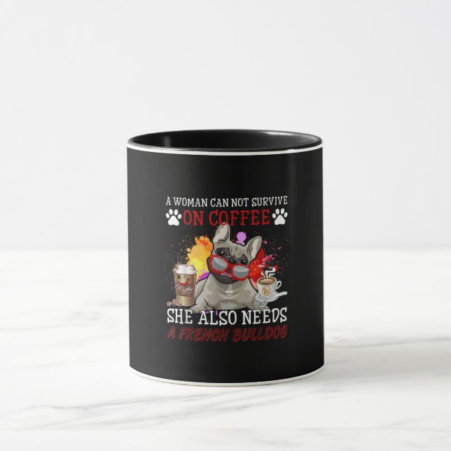 Caneca Presente para Bulldog | Café Ela Também Precisa De (Centro)