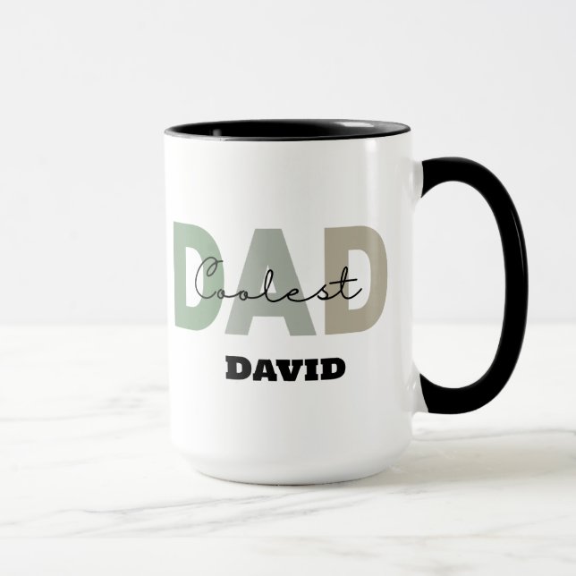 Caneca Presente Para Dia de os pais De Nome Personalizado (Direita)