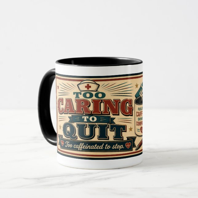 Caneca Presente Para Enfermeira Amante de Café Cit (Frente Esquerda)