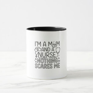 Caneca Presente para Mãe e Enfermeira Minimalista Eu Sou 