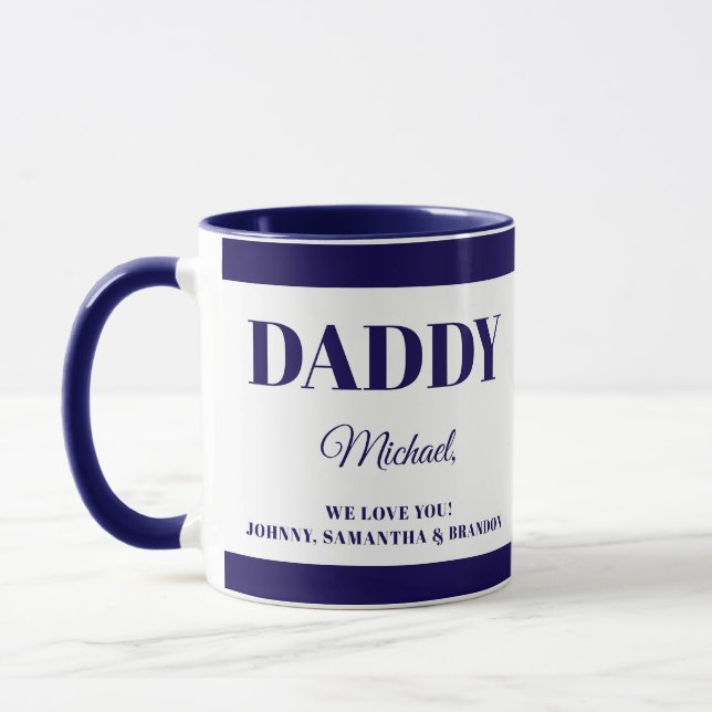 Caneca Presente para o Papai com Nomes  (Esquerda)