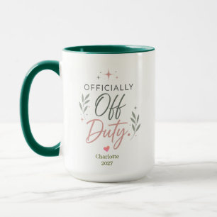 Caneca Presente Personalizado de Aposentadoria Oficialmen