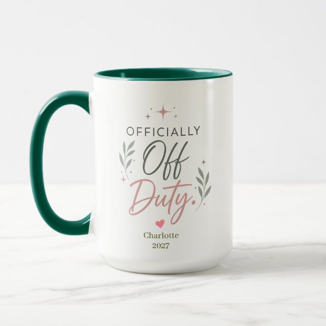 Caneca Presente Personalizado de Aposentadoria Oficialmen (Esquerda)