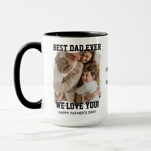 Caneca Presente Personalizado de Dia dos Pais com Foto do (Esquerda)