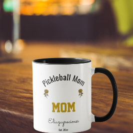 Caneca Presente Personalizado de Mãe de Pickleball Simple