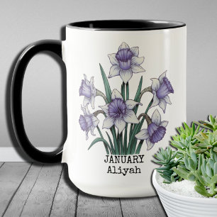 Caneca Presente Personalizado de Mês de Nascimento para M