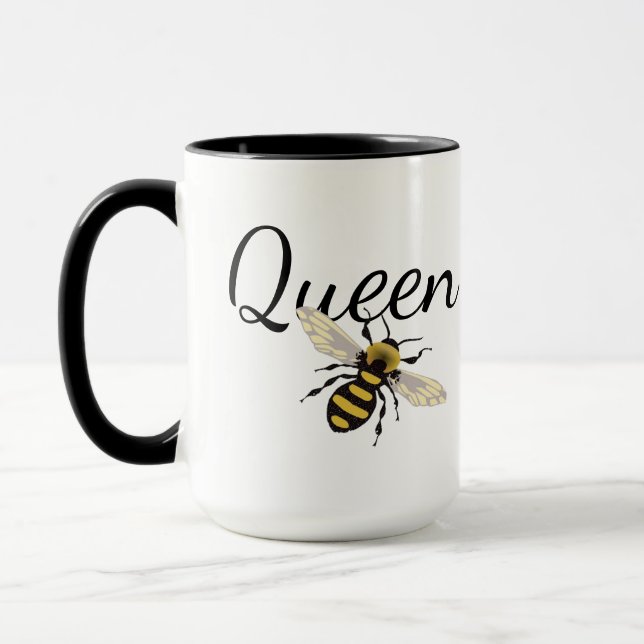 Caneca Presente personalizado de Rainha Bee para o café d (Esquerda)