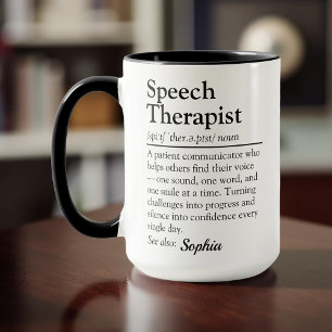 Caneca Presente Personalizado Definição de Terapeuta da F