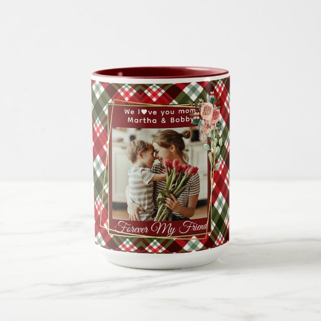 Caneca Presente personalizado elegante para a foto do Dia (Centro)
