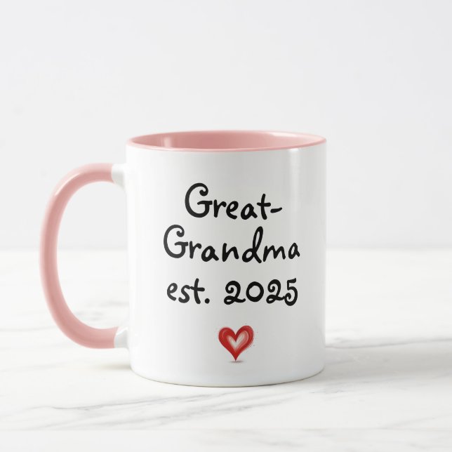 Caneca Presente Personalizado Para Bisavó, Ano Personaliz (Esquerda)