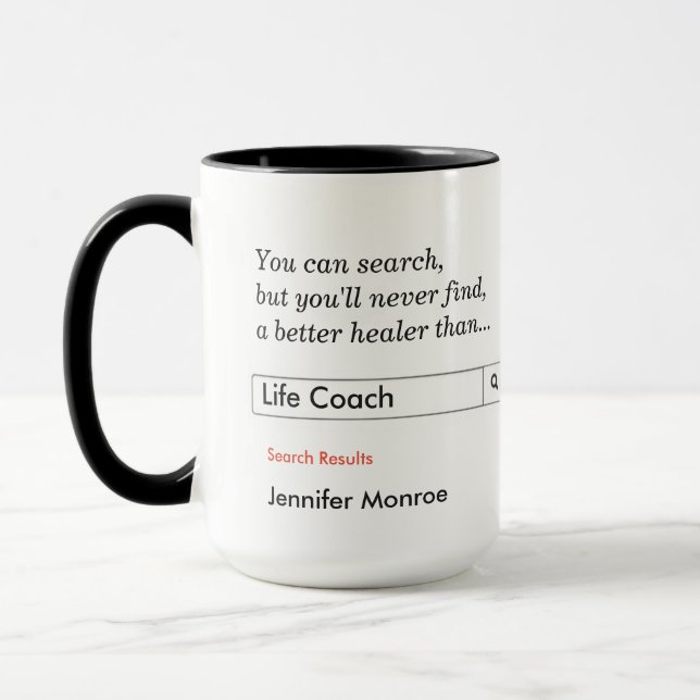 Caneca Presente Personalizado para Coach de Vida (Esquerda)