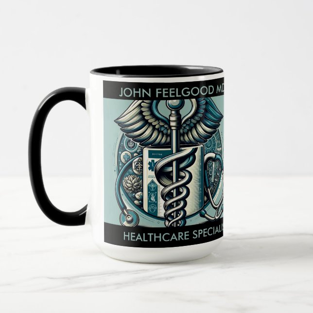 Caneca Presente personalizado para médicos (Esquerda)