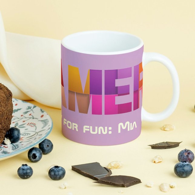 Caneca Presente personalizado para Namorados de aniversár (Personalized Birthday Valentines Gift for Gamers)
