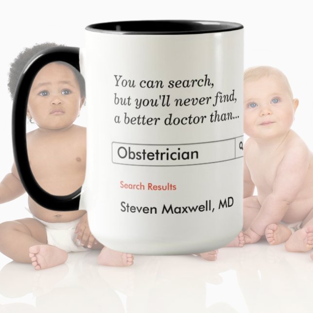 Caneca Presente personalizado para obstetra (Criador carregado)