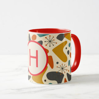 Caneca Presente Retro com Inicial de Monograma