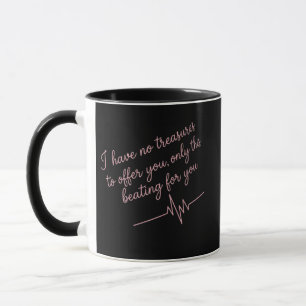 Caneca Presente Romântico Rosa e Preto para Ele ou Ela