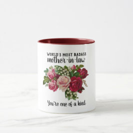 Caneca Presente-sogro BADASS - Um dos tipos de Rosas