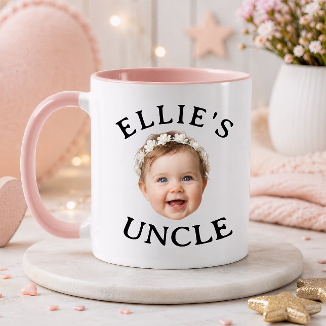 Caneca Presente Tio Rosto Bebê Personalizado (Criador carregado)