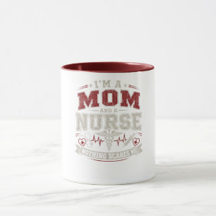 Caneca Presente Vintage para Mamãe Enfermeira no Dia das 