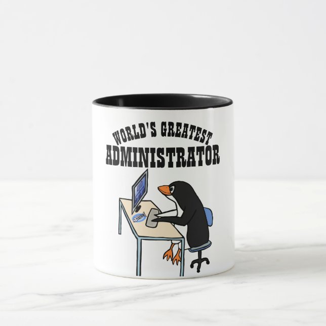 Caneca Presentes ADMINISTRADOR ADMIN Maior do Mundo Pingu (Centro)