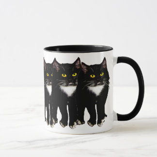Caneca Presentes & cumprimentos do gato do smoking