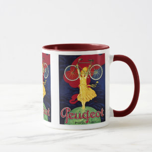 Caneca Presentes da bicicleta do vintage - ciclos Peugeot