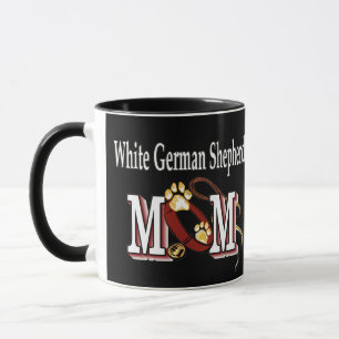 Caneca Presentes da mãe do German shepherd branco