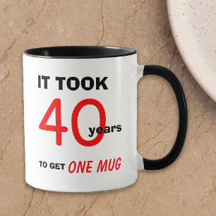 Caneca Presentes de aniversário de 40 anos para Homens Mu