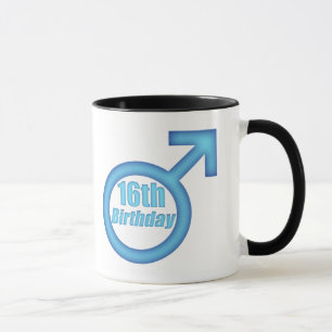 Caneca Presentes de aniversário dos meninos 16os