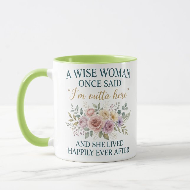 Caneca Presentes de Aposentadoria para Mulheres, Presente (Esquerda)