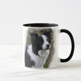 Caneca Presentes de Arte de Collie de Borda