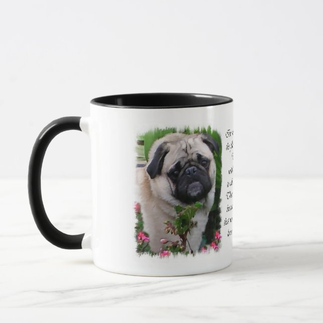 Caneca Presentes de Arte Pug (Esquerda)
