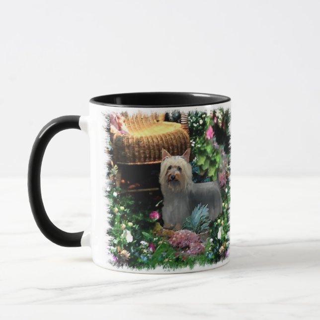 Caneca Presentes de Arte Silky Terrier (Esquerda)