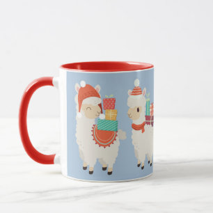 Caneca Presentes de Carregando Festivos Alpacas  Feriado 