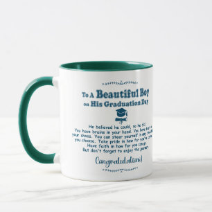 Caneca Presentes de Formatura para um Belo Menino Turma d