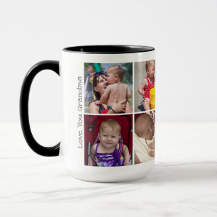 Caneca Presentes de fotos para vovó no Natal e no Dia a 