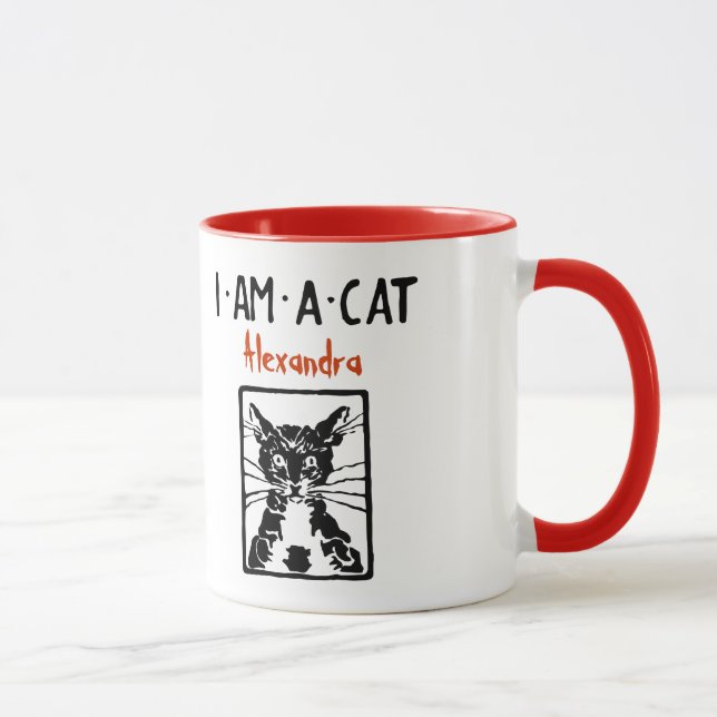 Caneca Presentes de Gato Negro (Direita)