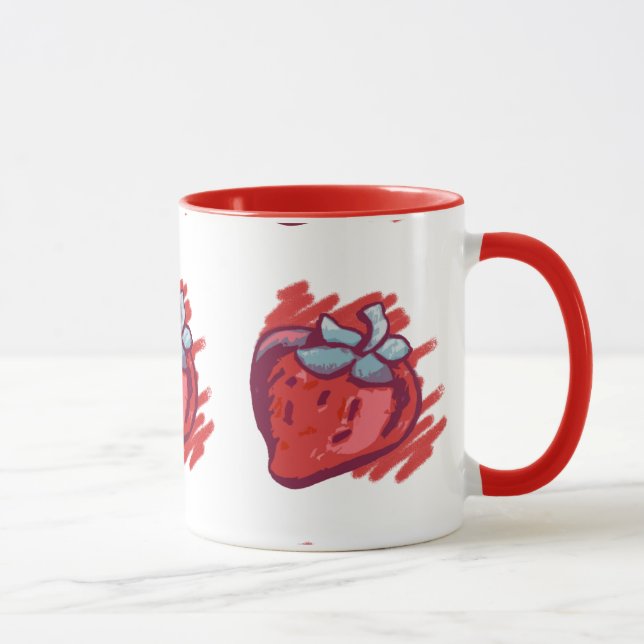 Caneca Presentes de Morango (Direita)