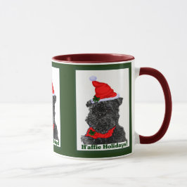 Caneca Presentes de Natal de Affenpinscher