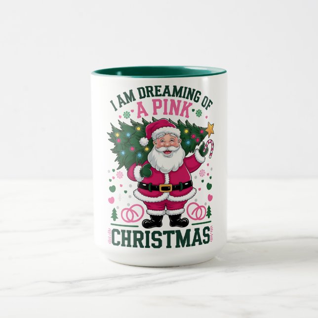Caneca Presentes de Natal Inusitados para a Mamãe Rosa (Centro)